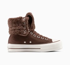 Converse Chuck Taylor All Star Fold-Over Lift Platform XHi Simil Pelo Da Fudged