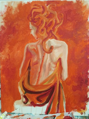Dipinto olio tela - su,