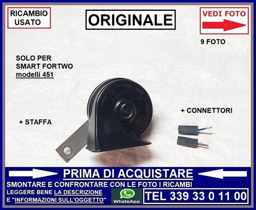 Clacson fiamm staffa - +, +