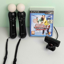Coppia PS MOVE - Set COMPLETO PS3/PS4 con PS CAMERA + SPORTS CHAMPIONS 2 ITA PAL