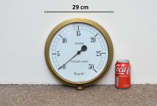 Vintage brass large pressure
