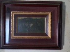 Luca Postiglione (1876-1936) :bosco, olio su tela.