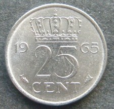 Olanda, 25 centesimi 1965