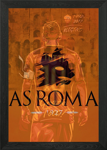 Poster leggenda roma totti - as,