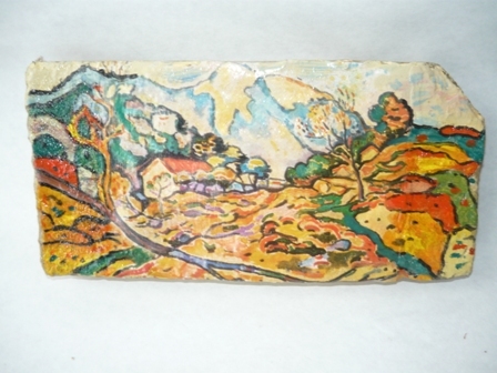 Antico mattone decorato - , e