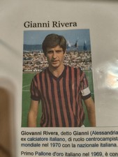 AUTOGRAFO CALCIATORE GIANNI