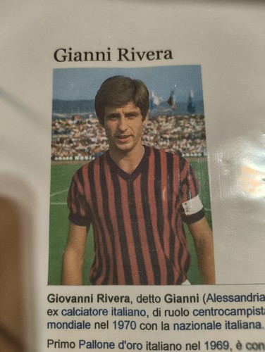 Autografo calciatore gianni - calciatore,