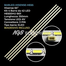 KIT 4 BARRE STRIP 42 LED TV