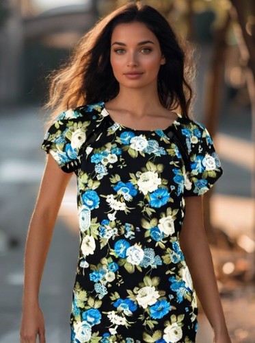 Abito floreale flavio - floreale,