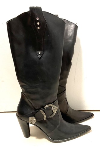 Santiags talon haut - , cuir