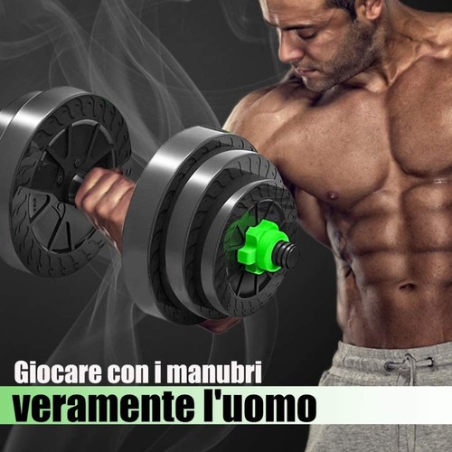 Kit 2in1 bilanciere manubri - bilanciere, +