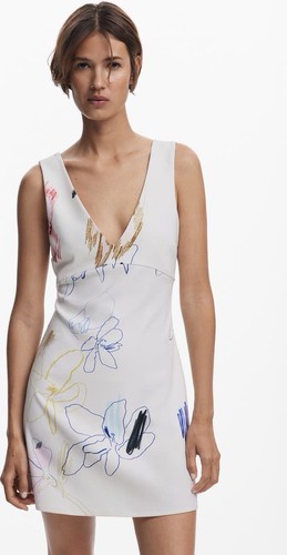 New desigual sketched floral - new,