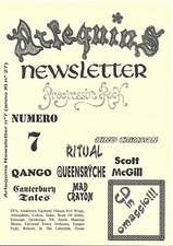 Arlequins Newsletters N. 7 Anno XI N. 27 Canterbury Tales King Crimson 