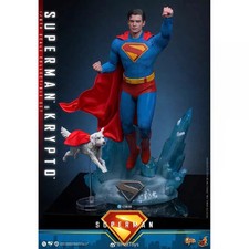 IN STOCK Nuovo Hot Toys MMS812 Super Man Superman & Krypto 1/6 Action Figure Regalo