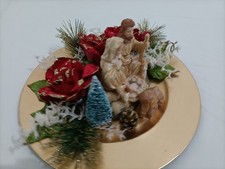 composizione natalizia  in ceramica moderna fatta a mano idee regalo