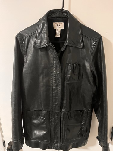 Giacca pelle pesante armani - giacca,