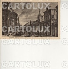 B8413 BOLOGNA ANTICA CITTA 1924 CHIESA S TOMASO STRADA MAGGIORE PORTICO SERVI 