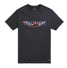 MAGLIA TRIUMPH ORIGINALE TRIUMPH ORFORD UNION JACK FLAG T-SHIRT NERA X-LARGE