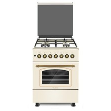 CON DIFETTI - LAREL O-L60RBE CUCINA 60X60 4 FUOCHI A GAS FORNO ELETTRICO -CREMA