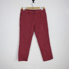 Pantalone Avirex Taglia W33 Uomo Logo Comodo Cotone Pratico Tinta Unita Man