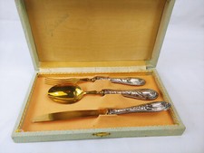 ANTICO SERVIZIO POSATE SOLINGEN DOLCE POSATE IN ARGENTO 800 PUNZONATO