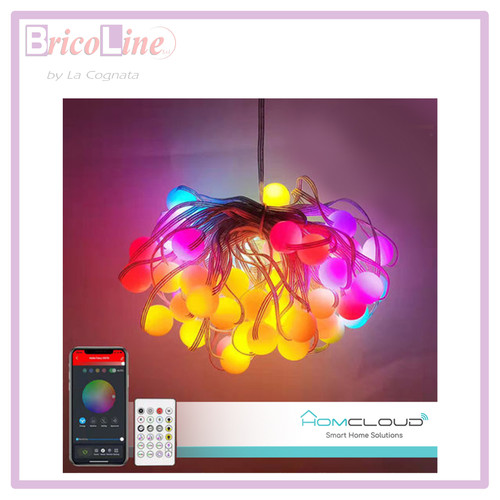 Lampada catena sfere - 66, led