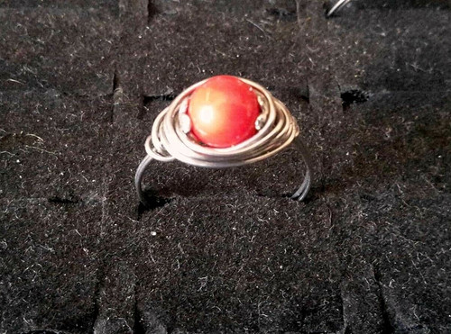 Anello acciao con pietra - anello,