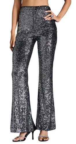 Pantaloni donna paillettes