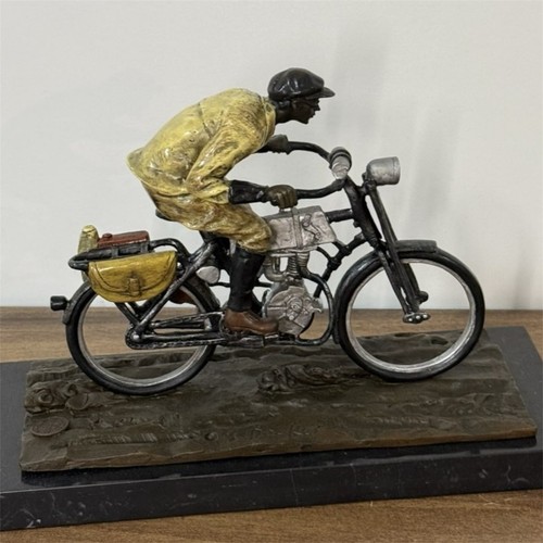 Statua moto bronzo - statua,