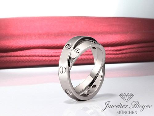 Anello cartier love doppio - love,