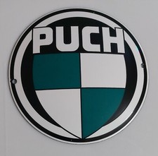 Targa smaltata porta PUCH MOTO