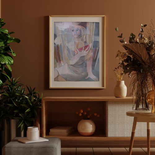 Quadro ritratto donna con