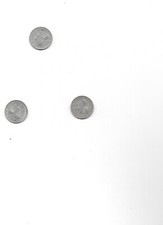 Lotto di 3 MONETE REPUBBLICA ITALIA  DA UNA 1 LIRA del 1954, 1955, 1957.