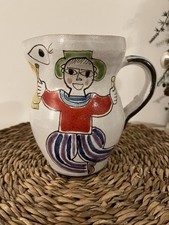 DeSimone Vaso Ceramica Firmato 21x12x7 cm.Collezione Decorazione Vintage