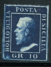 10 grani blu scuro n. 12 ottimi, ben marginati