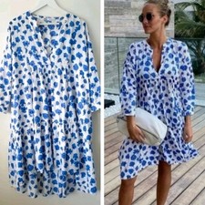 Abito estivo Zara blu bianco