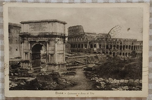 Cartolina roma 1926 - roma,
