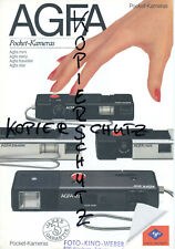 AGFA Brochure POCKET - FOTOCAMERE MINI / EASY / TRAVELLER / STAR (Y589