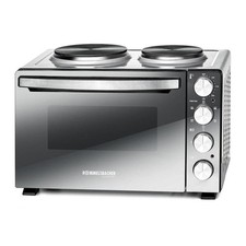 Rommelsbacher KM 3300 cucina Fornetto da appoggio Piastra sigillata Nero, Argent
