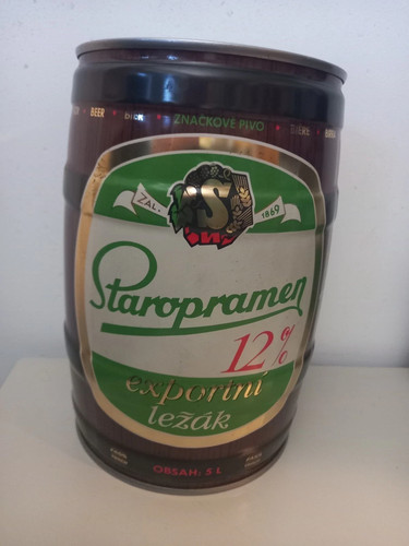 Barattolo birra staropramen - barattolo,
