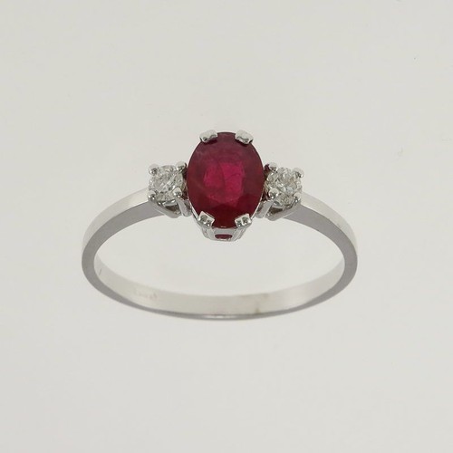 Anello con rubino - anello, naturale