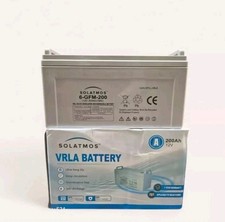 Batteria 200ah 12volt per kit fotovoltaico pannelli energia solare camper nautic