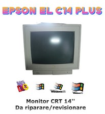 Monitor Vintage CRT 14'' - Epson EL C14 PLUS - Super VGA - Revisionare/riparare