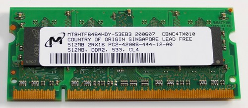 512 ddr2 sdram sodimm - 512,