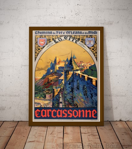 Poster affiche carcassone - poster-affiche,