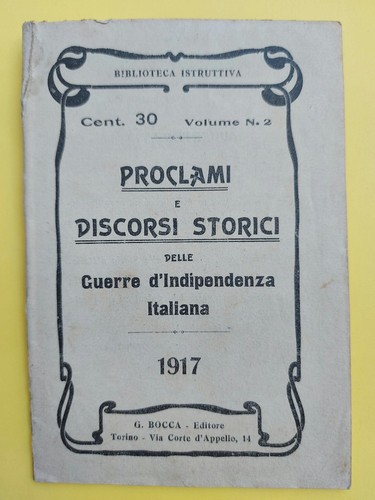 Proclami discorsi storici - e,