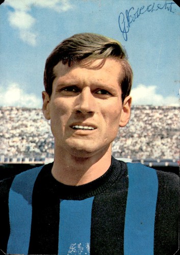 Cartolina calcio inter 1966 - calcio,