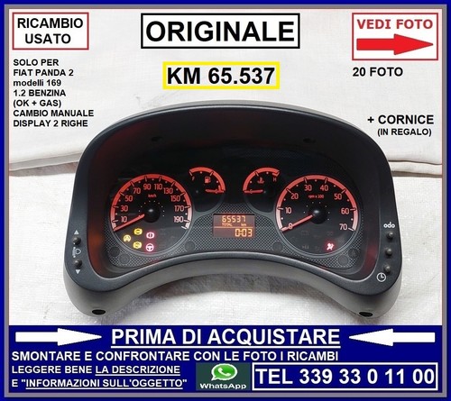 Quadro strumenti conta - km, +
