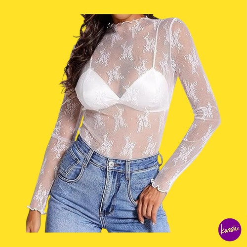 Zxtgbq women sheer mesh - women’s,