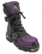 Stivali donna nuovi rock viola